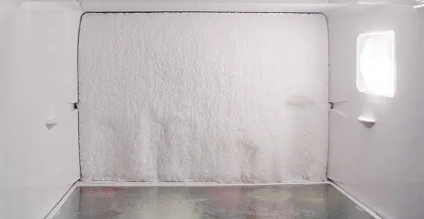 Ice formation on the inner surface of the refrigerator is the result of the failure