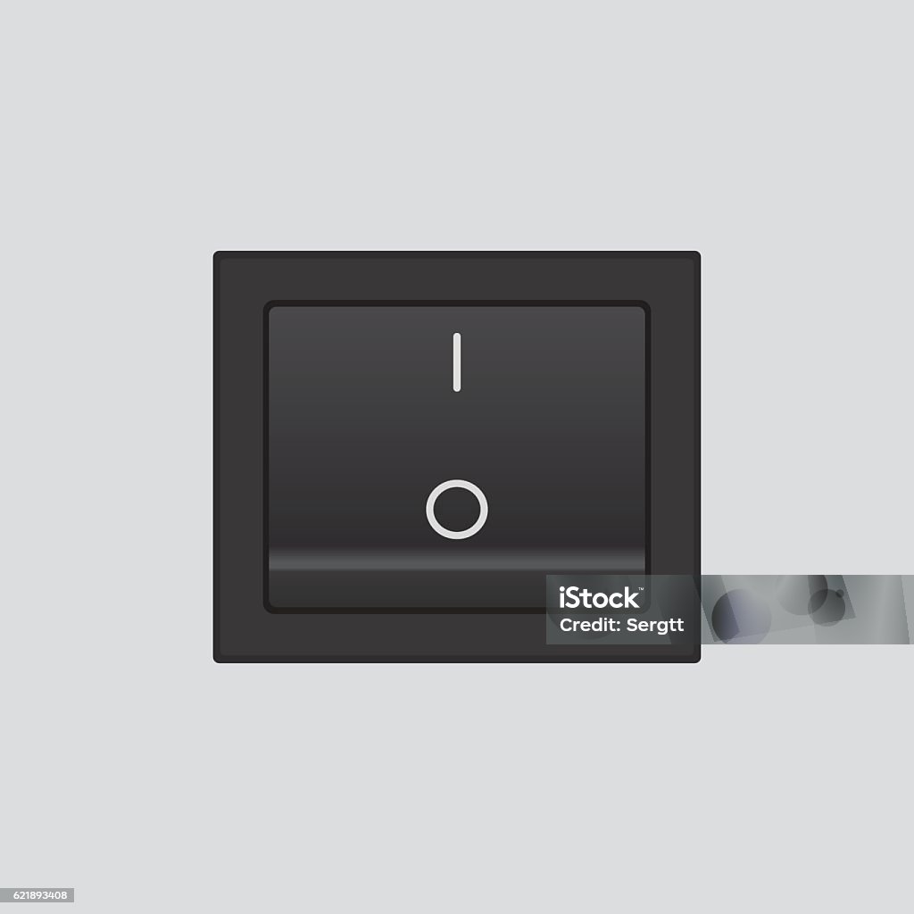 On Off Switch Stock Illustration - Download Image Now - Circle, Control ...