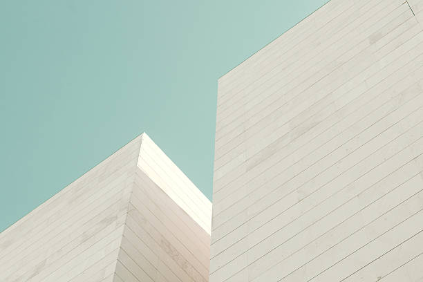 abstracto arquitectura. - imagen minimalista fotos fotografías e imágenes de stock