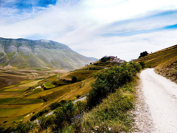 Castelluccio of Norcia landscape of Castelluccio of Norcia amatrice stock pictures, royalty-free photos & images