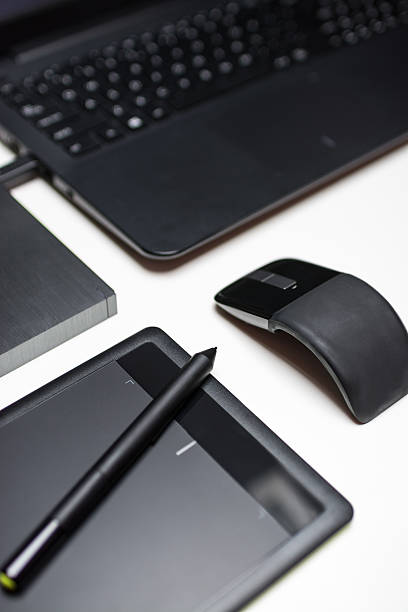 istock Digital artist equipment 621901888