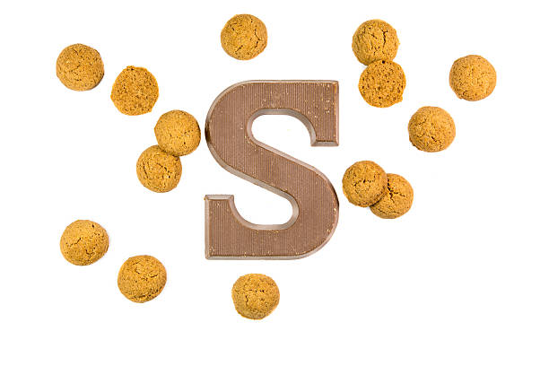 istock Handful of Ginger nuts with chocolate letter 621905380