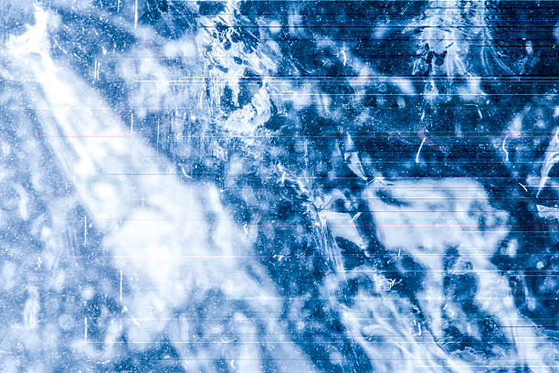 istock Background of Blue LED lights with bokeh effect 621905462