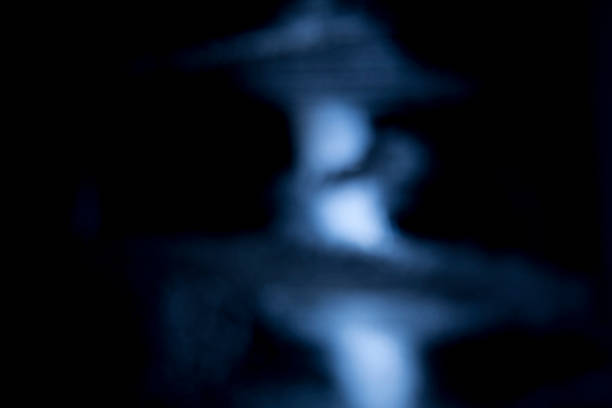 istock Background of Blue LED lights with bokeh effect 621905604