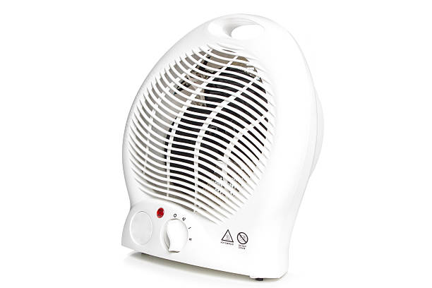 istock Electric heater isolated on white background. 621909212