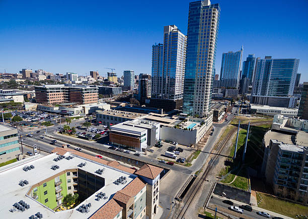 istock Aerial Austin Texas Urban Highrises Downtown 621910496