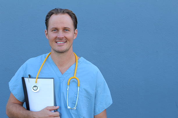 istock Male Medical Student with Copy Space 621910864