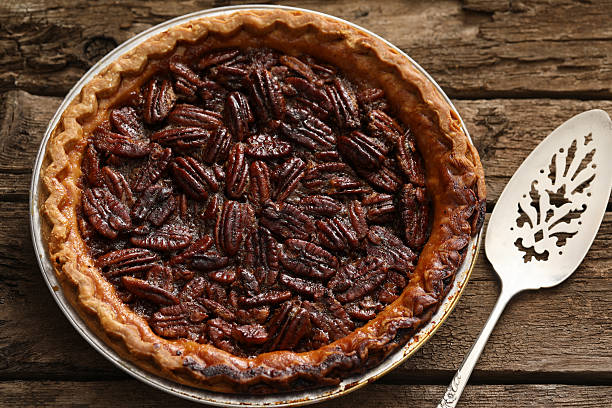 istock Pecan Pie And A Vintage Serving Spatula 621911056