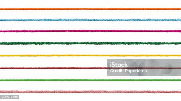 Wool String Rope Cord Cable Line Stock Photo - Download Image Now - Thread - Sewing Item, String, Yellow
