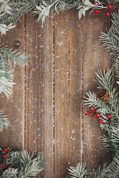 holiday background with fir branches