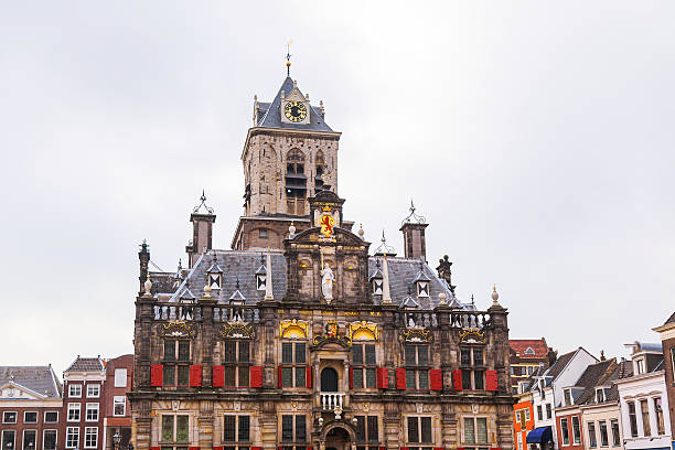 istock The view of gothic cathedral in Delft 621915718