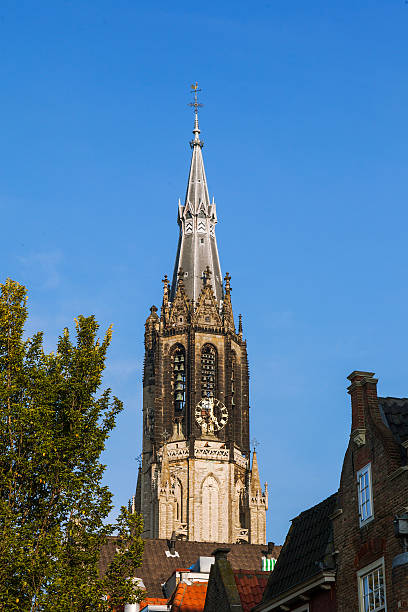 istock The view of gothic cathedral in Delft 621916784