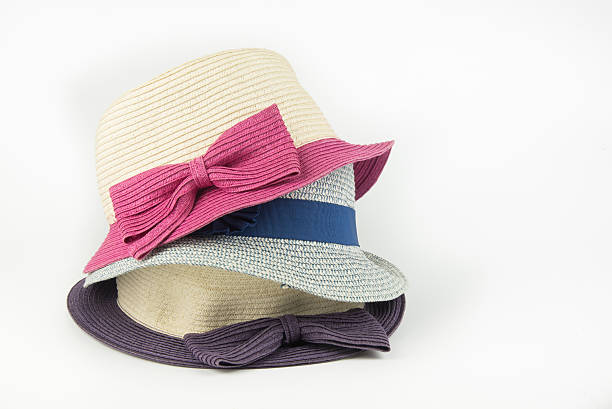 istock Beautiful woman hat isolated on white background. 621918664