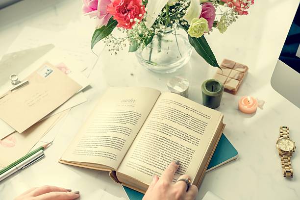 istock Book Coworker Girls Networking Information Concept 621919692