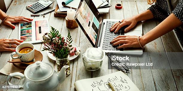 Women Shopping Online Using Devices Concept Stock Photo - Download Image Now - E-commerce, Strategy, Marketing