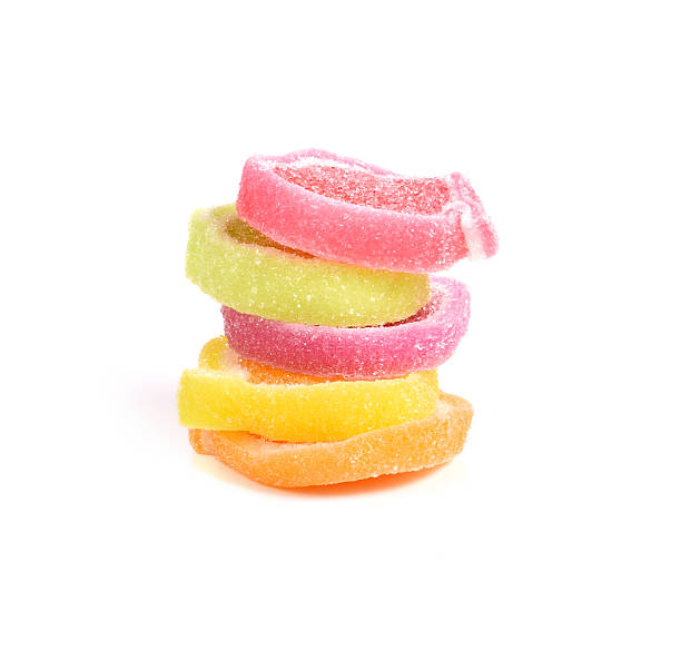 istock Colorful Sugar Jellies Isolated on White Background 621921500