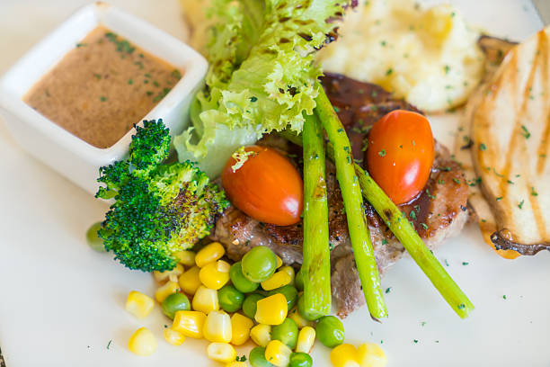 Steak with vegetables