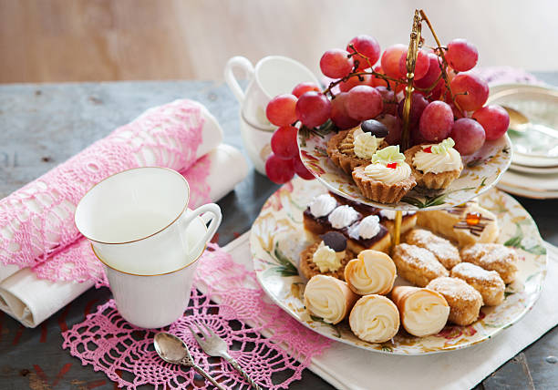 istock Different sort of small colorful sweet cakes 621924872