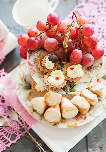 istock Different sort of small colorful sweet cakes 621924898