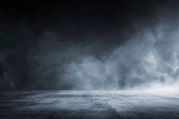 textura suelo de hormigón oscuro - niebla fotografías e imágenes de stock
