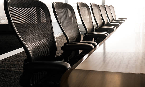 istock Table boardroom with chair in morning /meeting associate 621931186