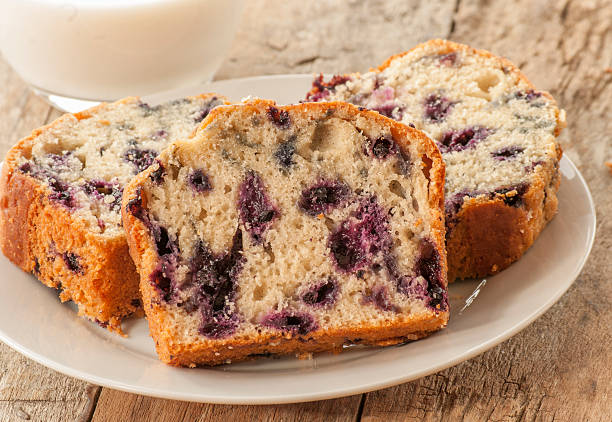 istock Home baked lemon cake with blueberries 621932464