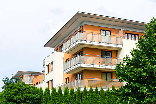 istock Modern complex of apartment buildings 621935570