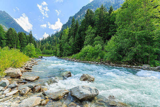istock Russia. Caucasus. Mountain river. 621938884