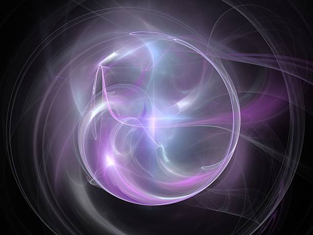 istock Purple glowing fractal circle 621974930