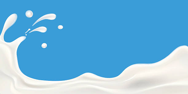 milch welle vektor-illustration - foods and drinks simplicity purity image technique stock-grafiken, -clipart, -cartoons und -symbole