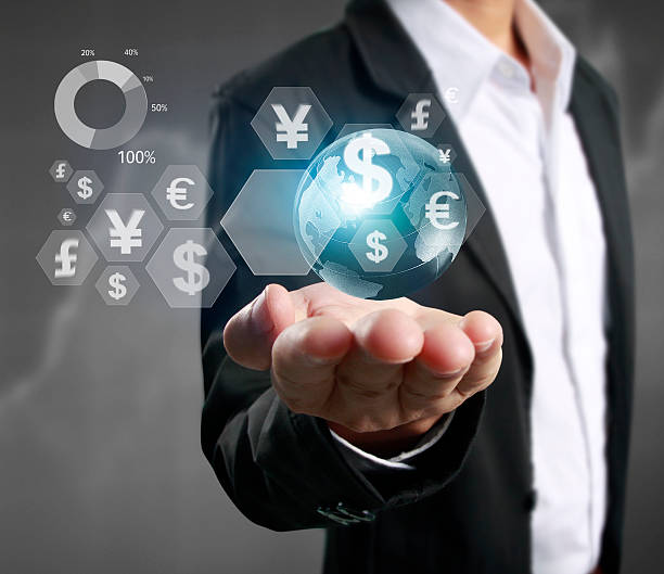 istock financial symbols coming from hand 621983794