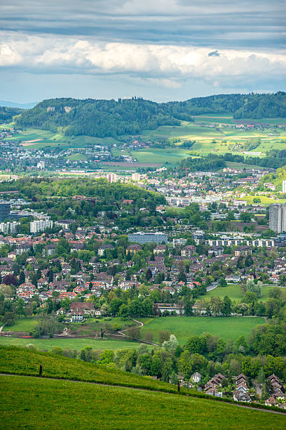 istock Bern suburbs from a hill, Switzerland 621983810