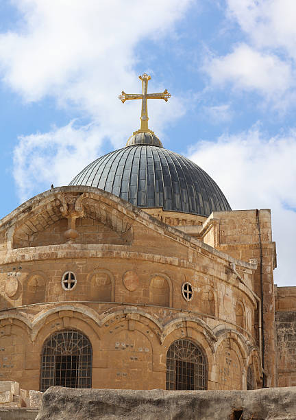 храм гроба господня. иерусалим. израиль - jerusalem old town israel middle east стоковые фото и изображения