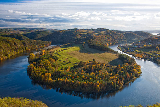 istock Famous view on Vltava river,  Czech Republic 621986638
