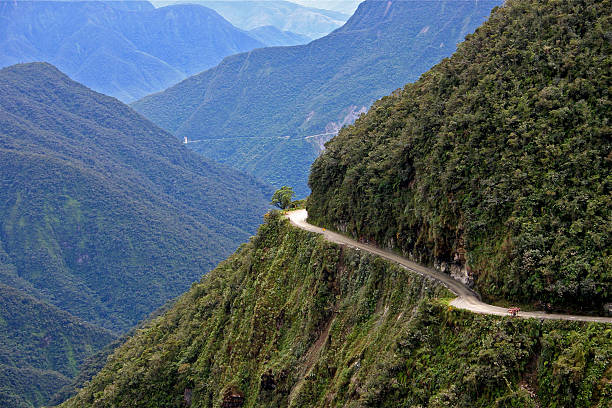死の道ボリビア - ラパス ストックフォトと画像