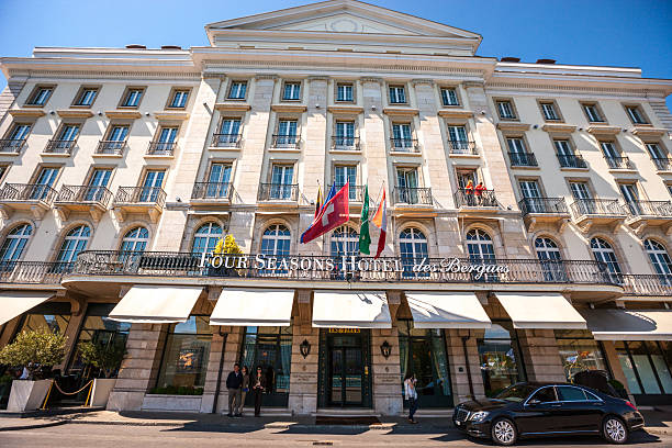 フォーシーズンズ ホテル デ ベルグ, ジュネーブ, スイス - four seasons hotels ストックフォトと画像