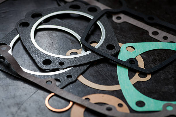 Various engine gaskets stock photo