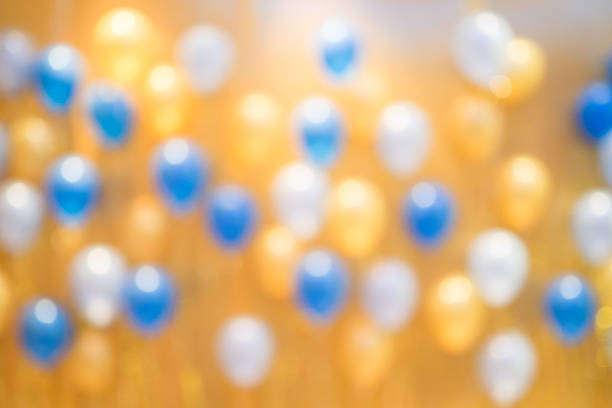 istock Blur colorful balloons for background 621995034