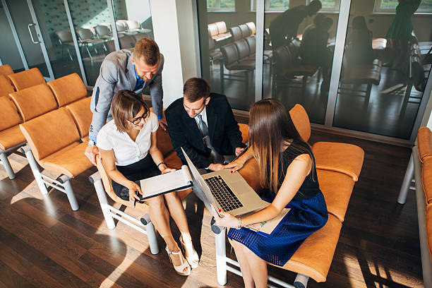 istock Businesspeople Having Meeting In Modern Office 621996998
