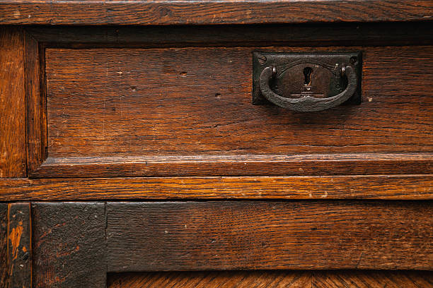 istock vintage drawer closeup, retro sideboard 622001792