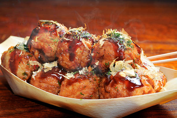 Takoyaki Takoyaki is Japanese food takoyaki stock pictures, royalty-free photos & images