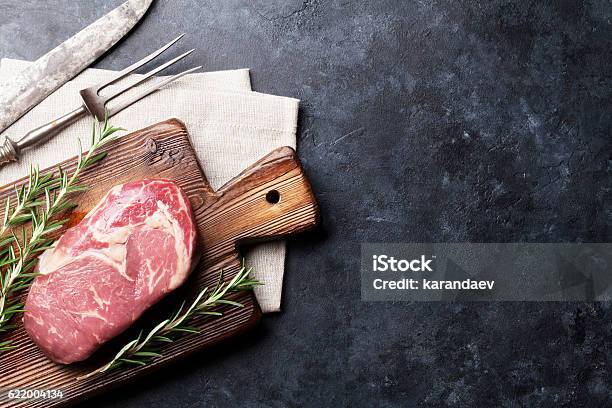 Raw Beef Steak Cooking Stock Photo - Download Image Now - Raw Food, Meat, Steak