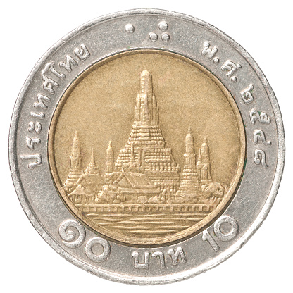 baht tailandés moneda photo
