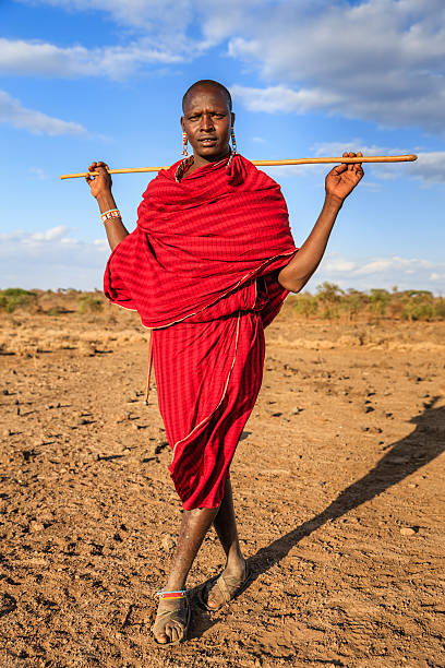 istock Warrior from Maasai tribe, Kenya, Africa 622008874