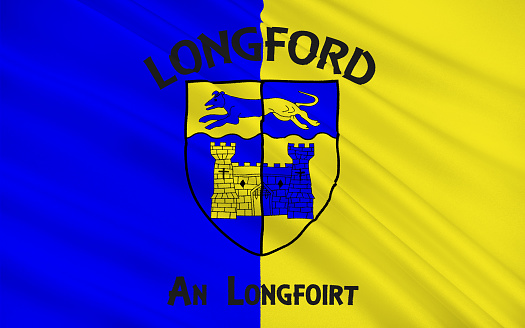 Flag of County Longford is a county in Ireland