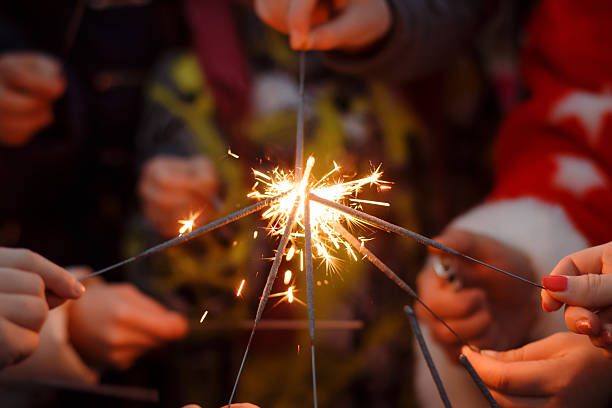 istock Beautiful sparkler, close up 622011472