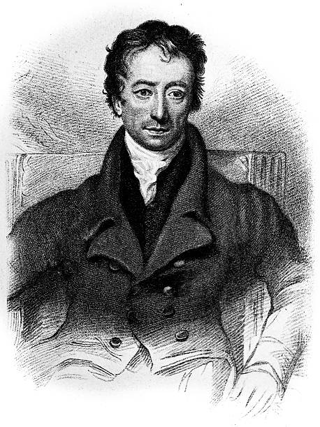 Hand drawn illustration of Charles Lamb