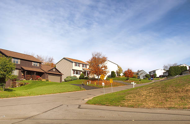 istock neighborhood in autumn 622014360