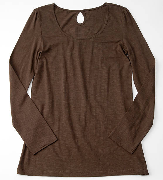 istock Brown kashmere blouse/shirt with floral design 622014626