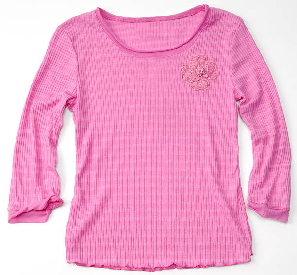 istock Pink cotton blouse/shirt with floral design 622014656